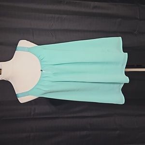 Lane Bryant aqua flowy tank